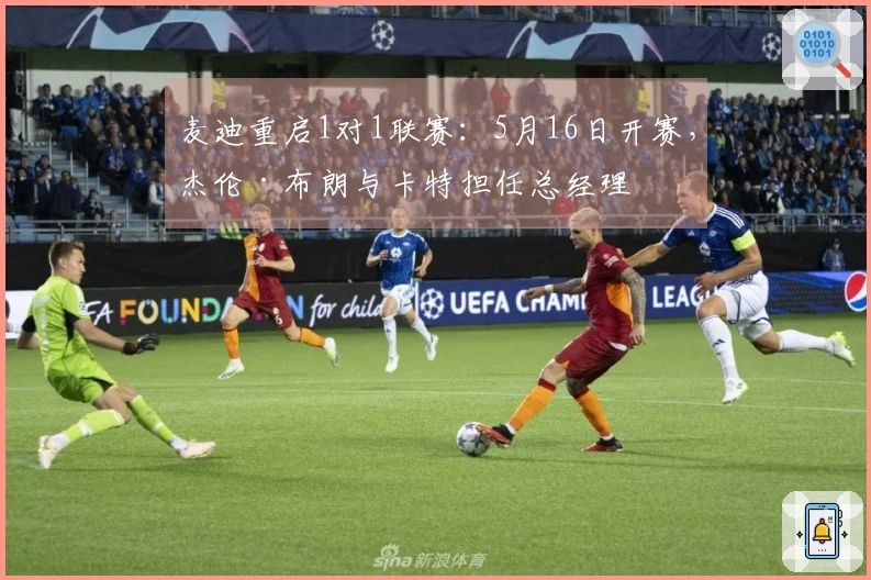 麦迪重启1对1联赛：5月16日开赛，杰伦·布朗与卡特担任总经理